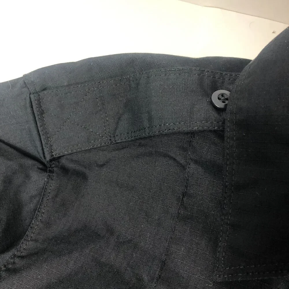 NWT Galls Women's G-Flex Class B Convertible Sleeve Shirt Black LG LNG